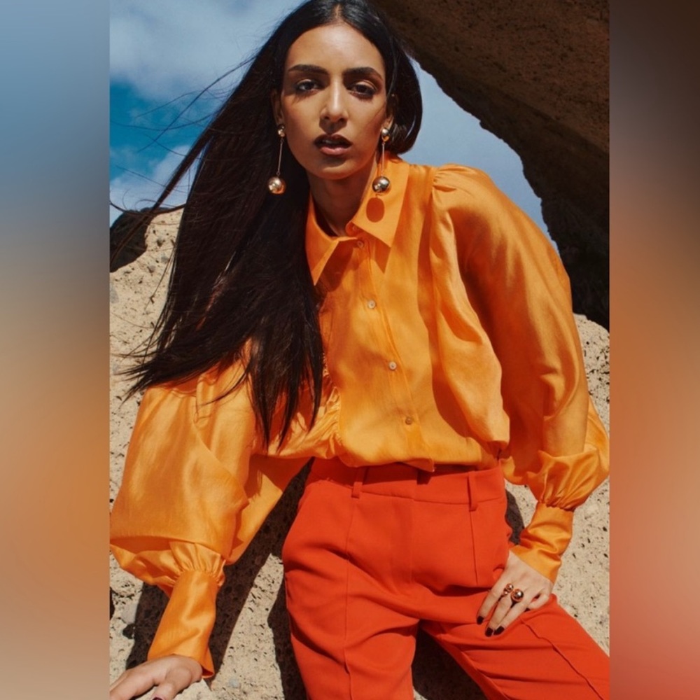 H&M Balloon Sleeved Blouse